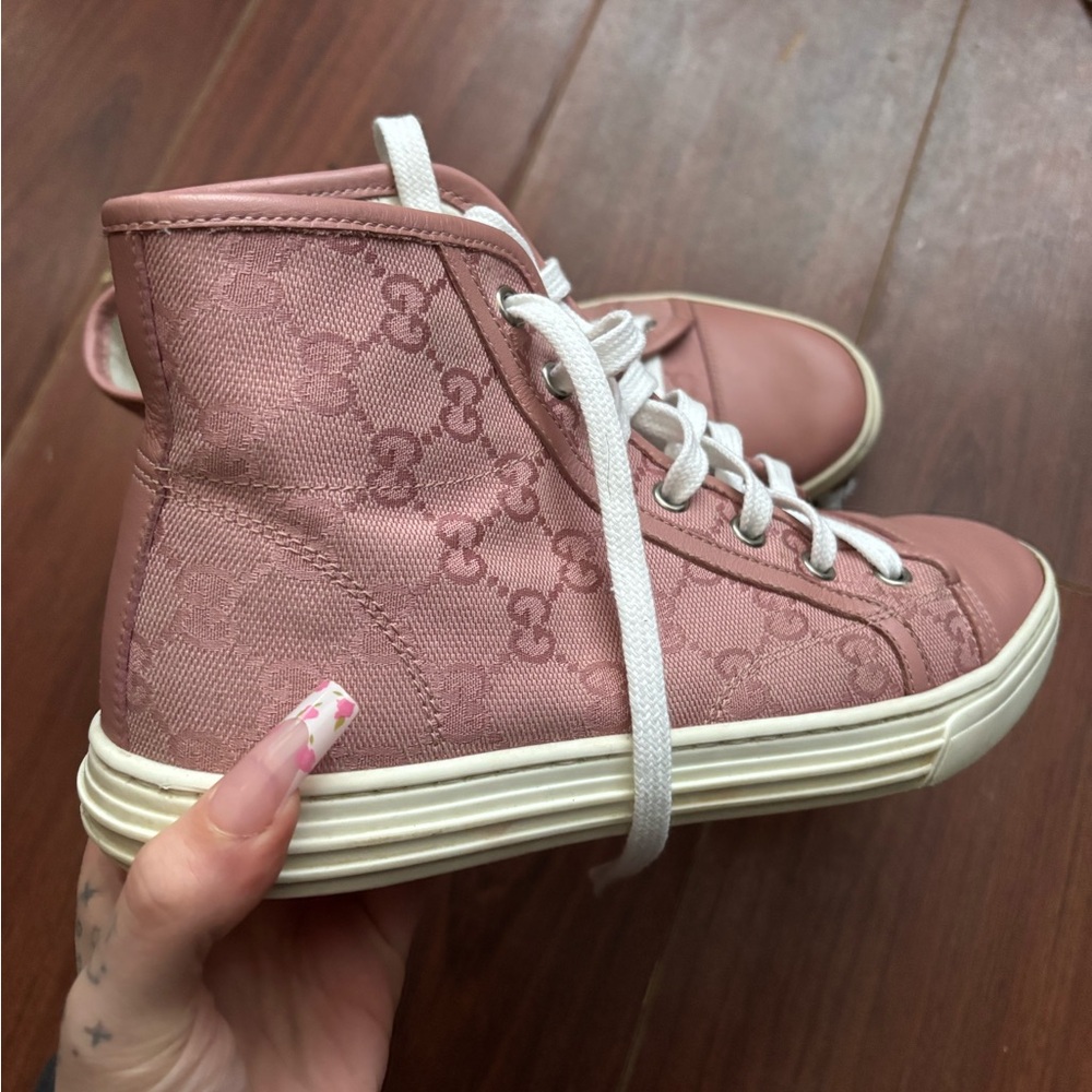 Pink Gucci Signature Sneakers